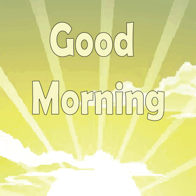 Green and yellow combination sun rising vector art